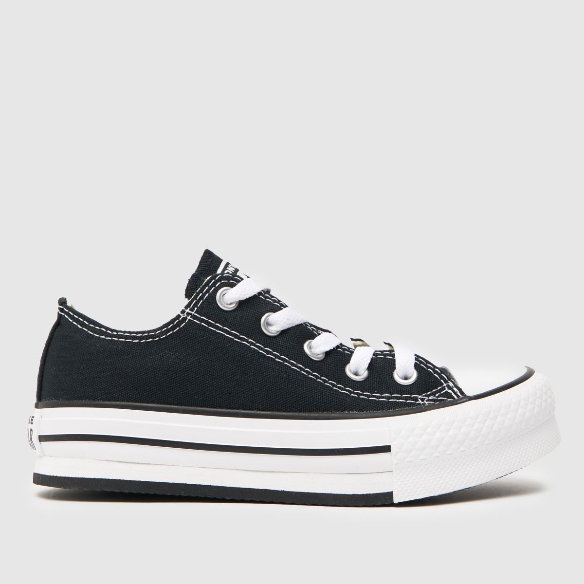 Converse fekete-fehér Lo Eva Lift Platform Junior tornacipő