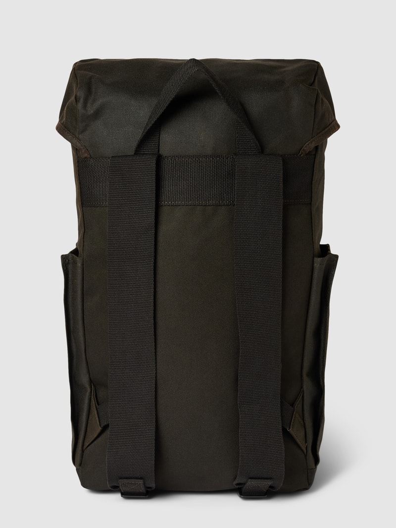 Rucksack mit Label-Patch Modell 'BARBOUR ESSENTILA WAX BAC' in olivgrün
