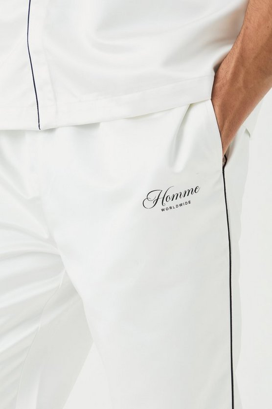Core Split Hem Satin Trouser