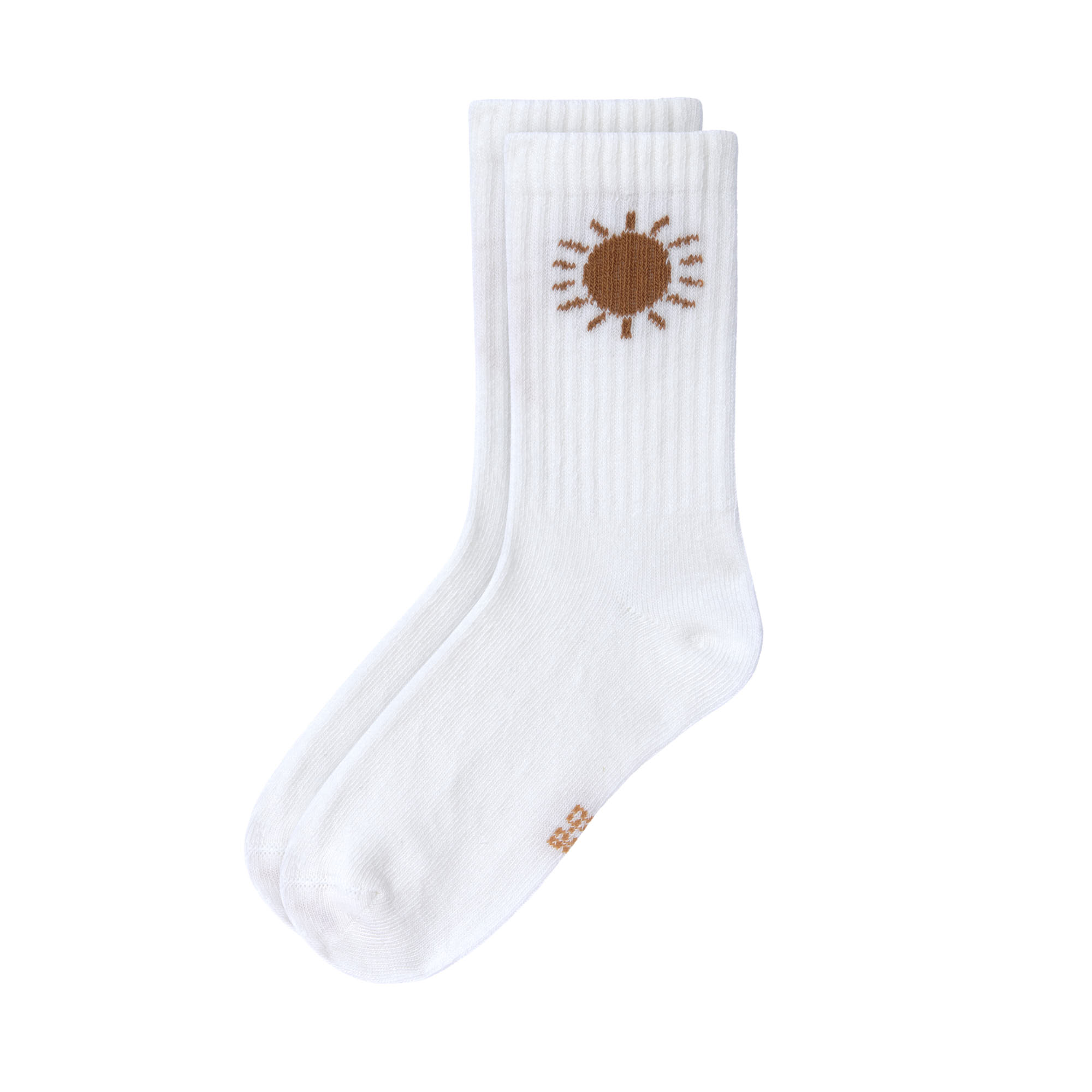 Tennissocken Kinder 3er-Set - Little Gang, Fun Weiß