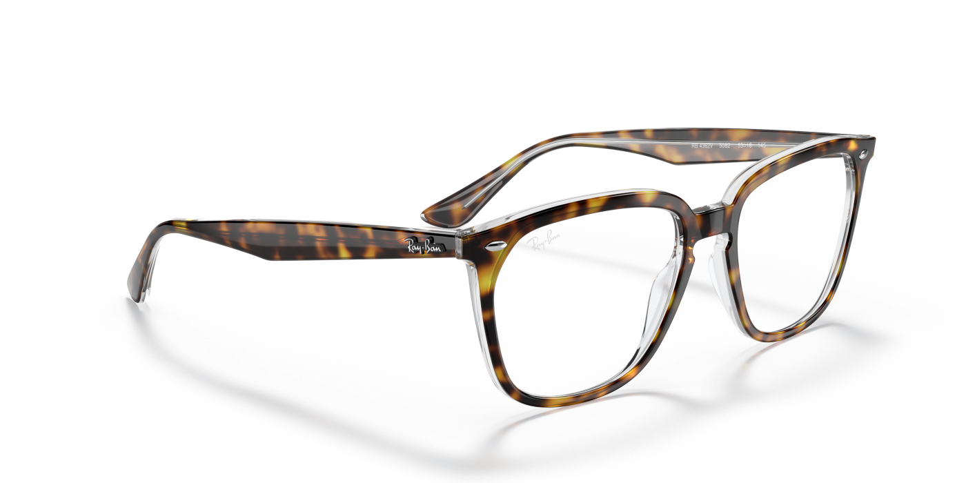 RB4362 OPTICS - Havana lucioasă pe transparent