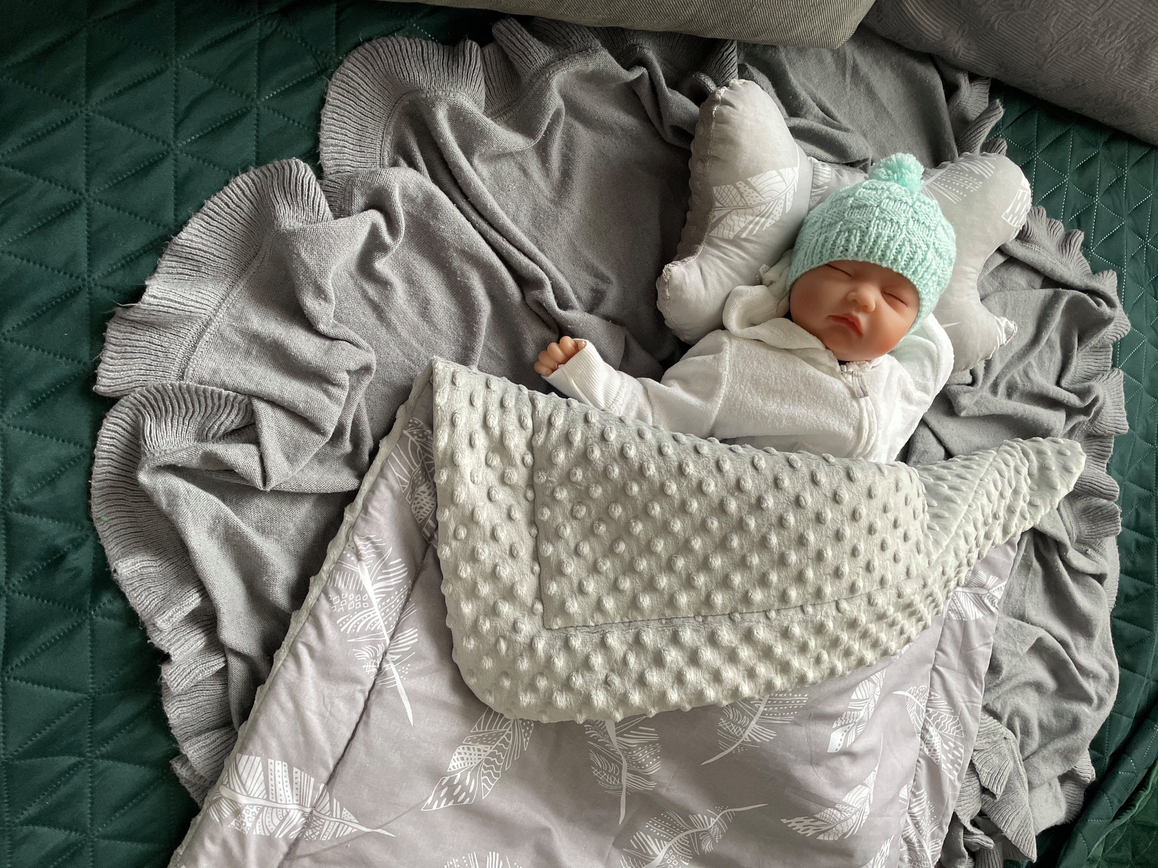 Babydecke Warm, Mittelwarm BAUMWOLLE/MINKY Babydecke 80x100 cm Kuscheldecke, Loolay, Warm und Weich Babybett und Kinderwagen DECKE von LOOLAY®