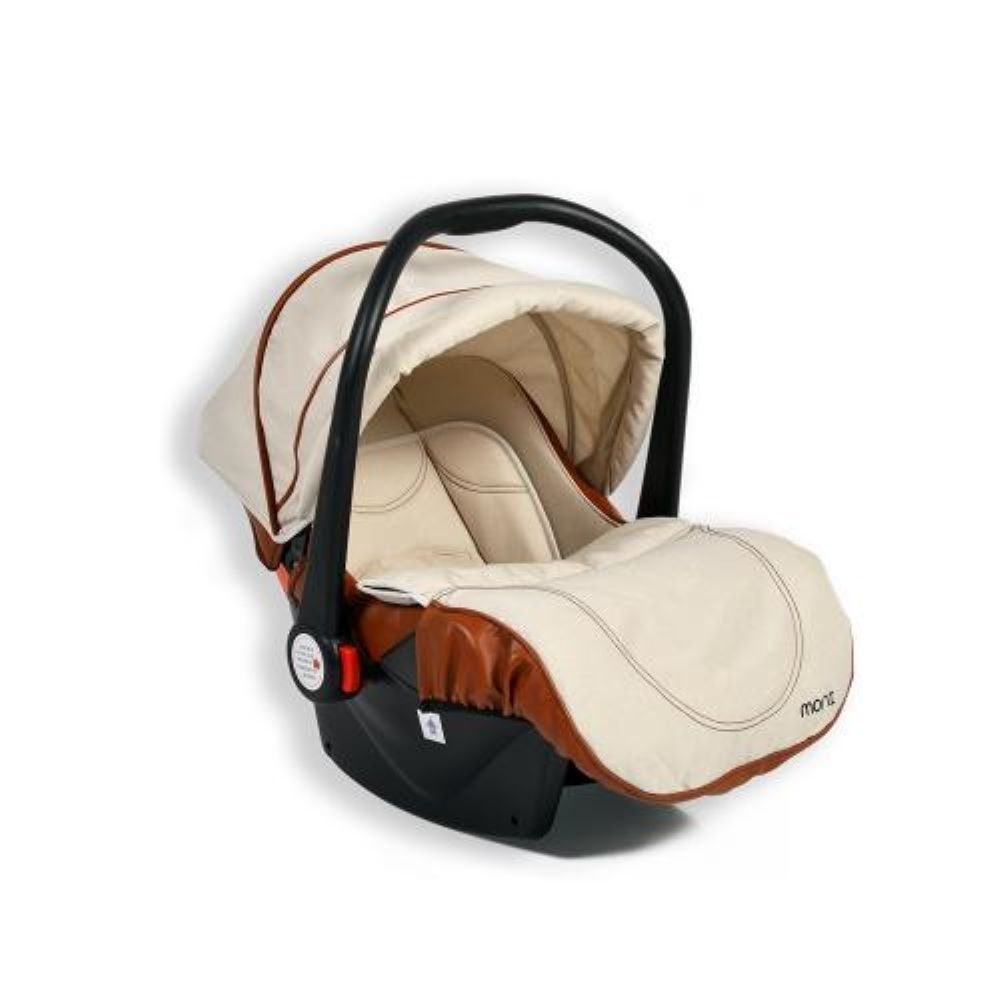 Moni Babyschale Kindersitz, Babyschale Alma Gruppe 0+, bis: 13 kg, (0 - 13 kg) Adapter, Fußabdeckung Dach
