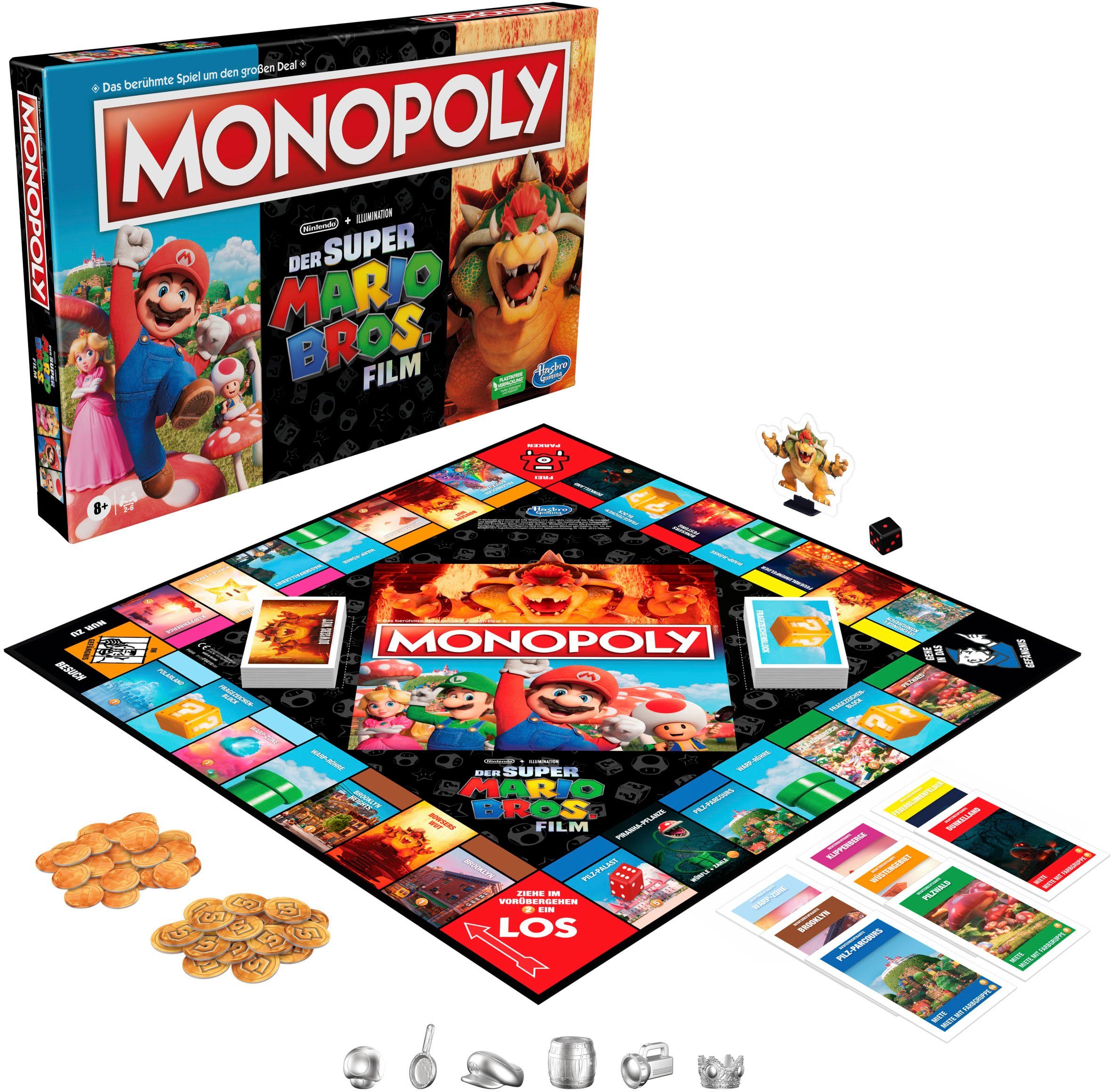 Hasbro Spiel, Gesellschaftsspiel Monopoly Super Mario Bros. Film Edition