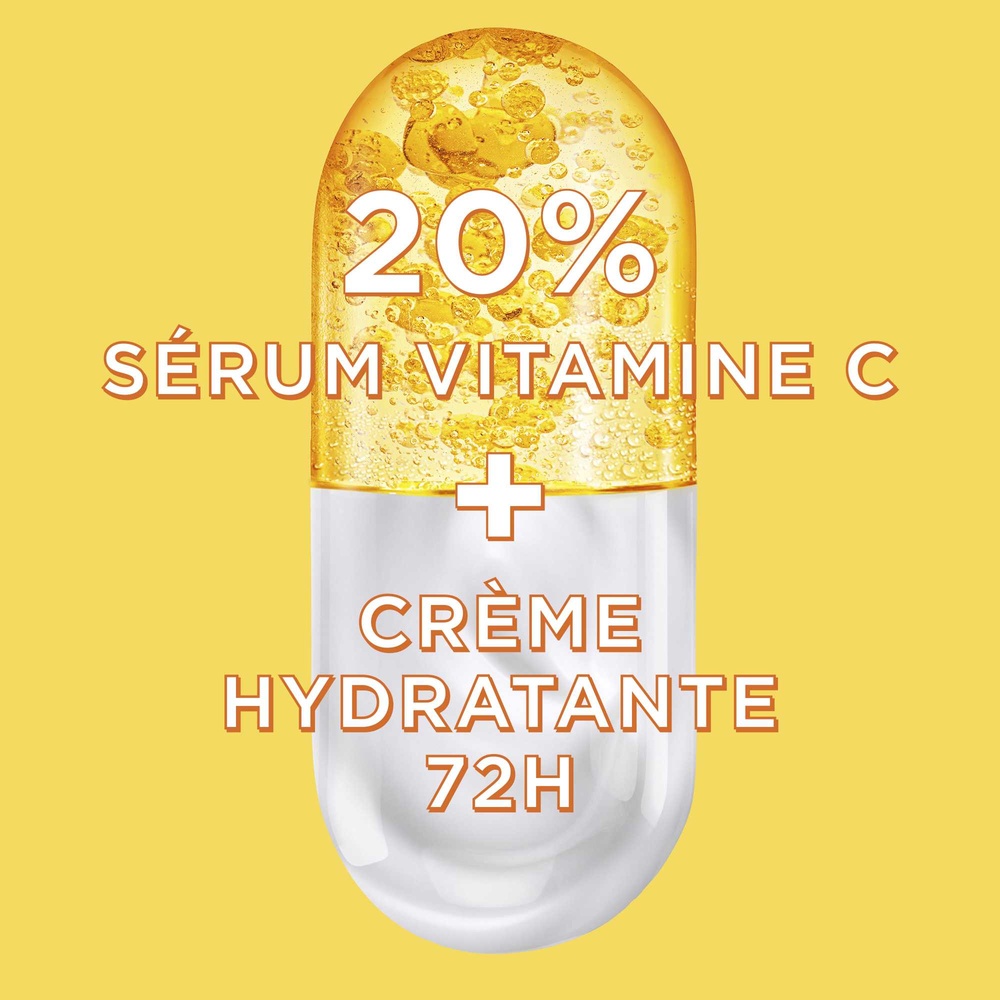 garnier Vitamine C Sérum Crème 2en1 Vitamine C Booster d'éclat