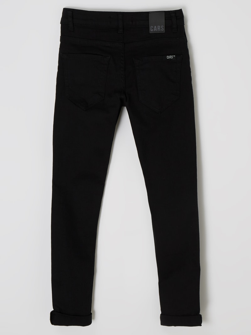 Regular Fit Jeans mit Stretch-Anteil Modell 'Rooklyn' in schwarz