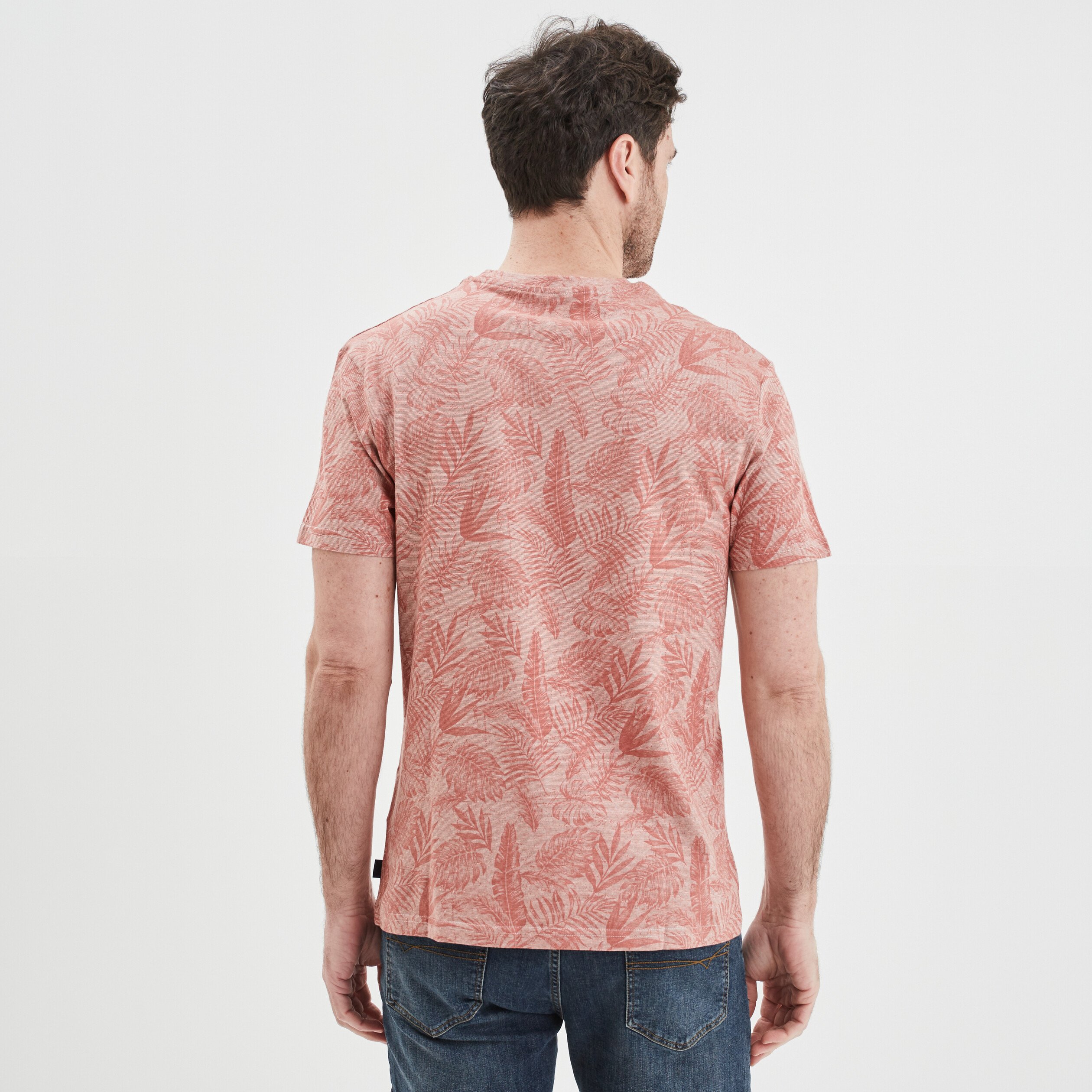 T-shirt manches courtes terracotta homme | La Halle