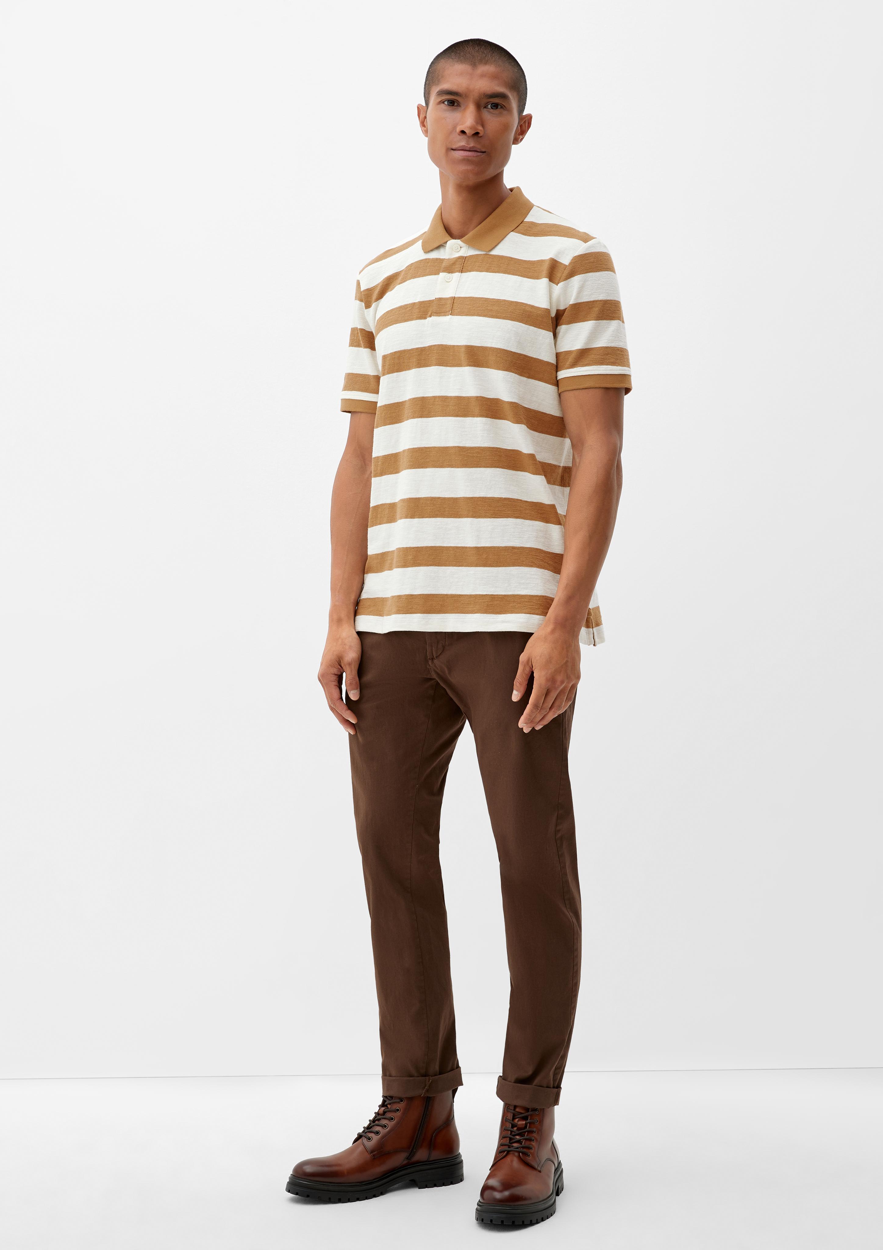 Gestreiftes Poloshirt aus Jersey  2126213-02G4