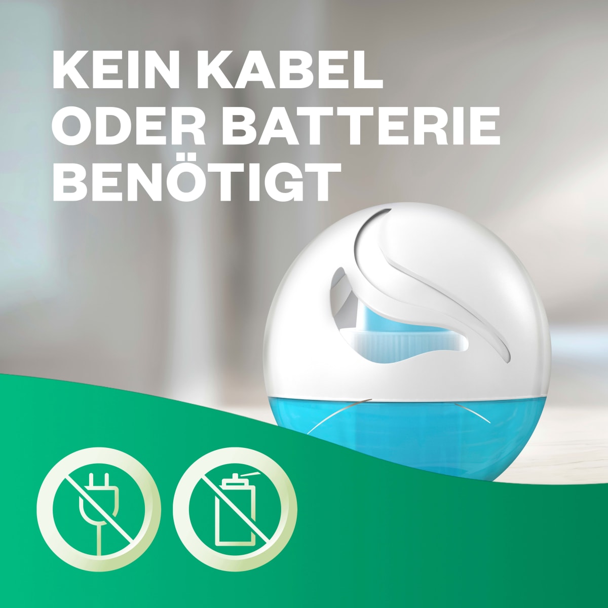 Lufterfrischer für Bad & kleine Räume Frische Wäsche, 75 ml