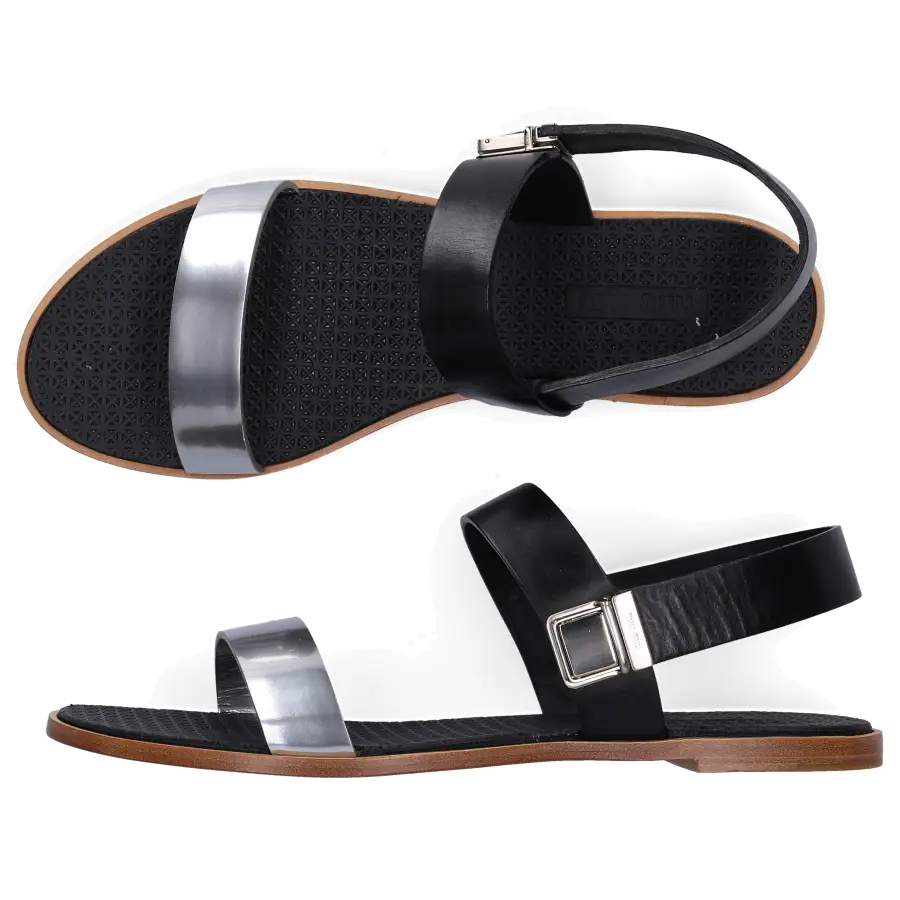 Miu Miu - Sandalen Kalbsleder - schwarz