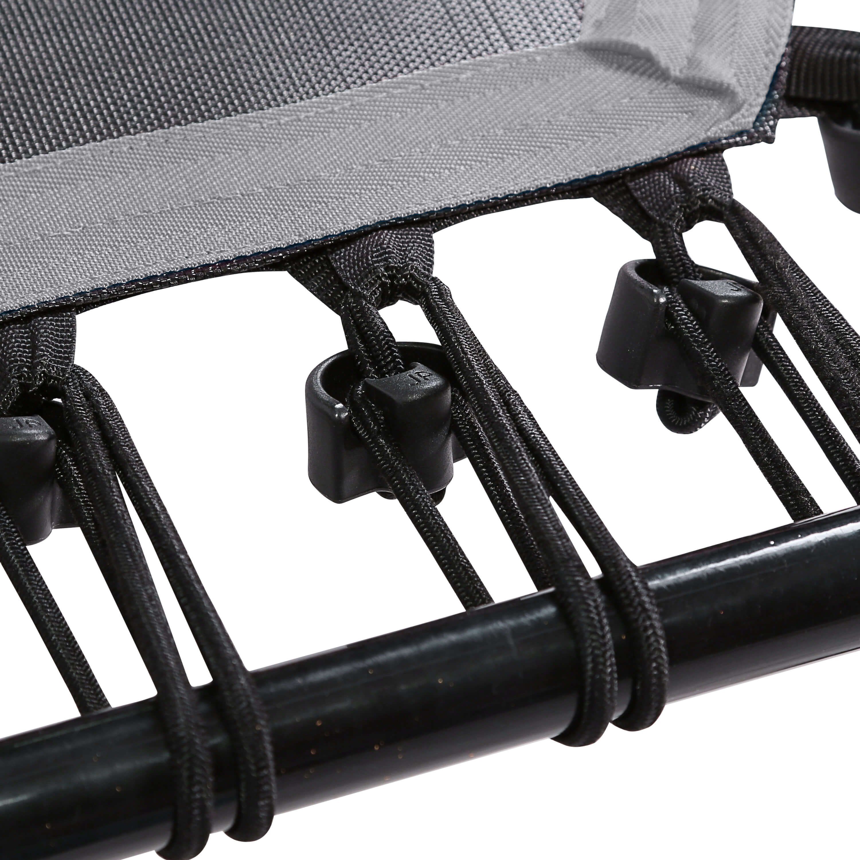 SportPlus Fitnesstrampolin SP-T-1100-A, Ø 126 cm, Fitnesstrampolin für zuhause, Haltefunktion, max 100 kg, SP-T-1100-A