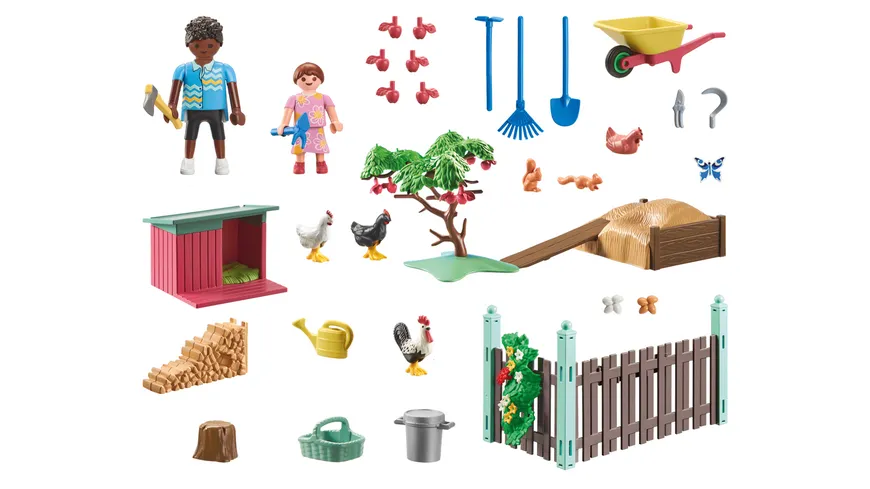 PLAYMOBIL 71510 - my Life - Kleine Hühnerfarm im Tiny Haus Garten