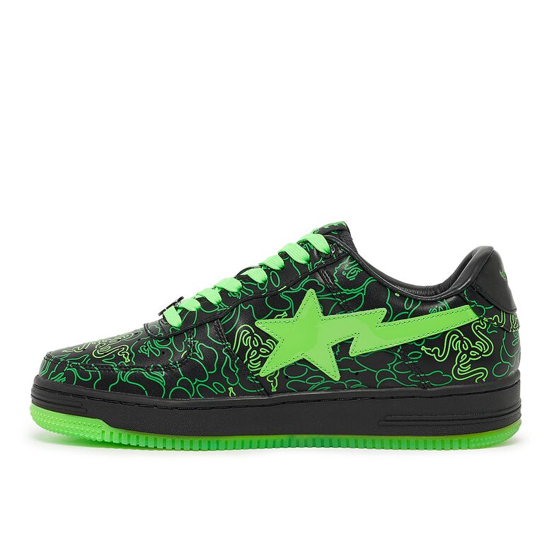 A Bathing Ape Bape Sta Razer Neon Camo M1 green