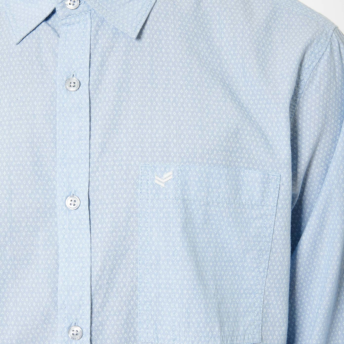 MEYER  Chemise bleu clair Homme en 100% coton