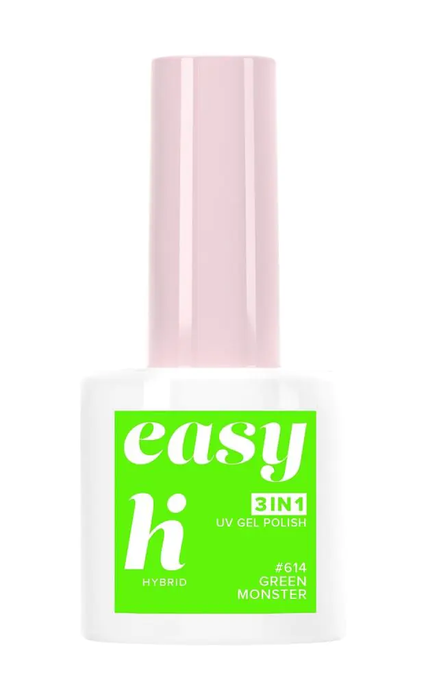 Hi Hybrid Easy 3in1 хибридни лак за нокте 614 Green Monster