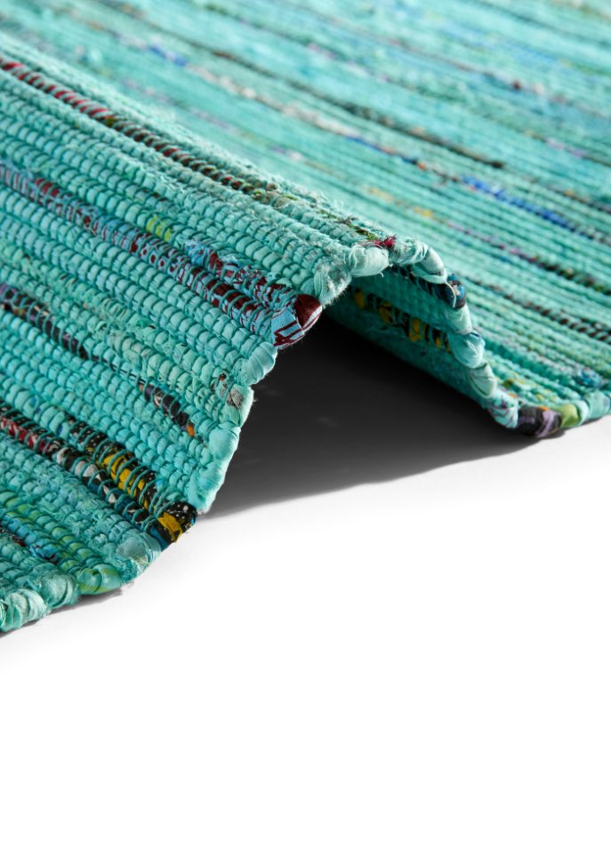 Kelim-Teppich in melierter Handweboptik