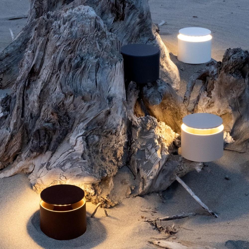 Zafferano LED Tischleuchte LED Akku Tischleuchte Push Up in Sandfarbig 2,2W 134lm IP54, keine Angabe, Leuchtmittel enthalten: Ja, fest verbaut, LED, warmweiss, Tischleuchte, Nachttischlampe, Tischlampe