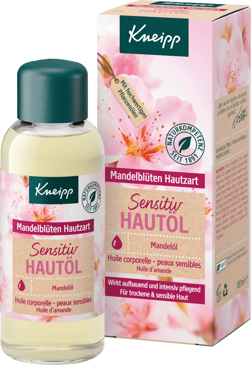 Körperöl Hautzart Mandelblüten, 100 ml