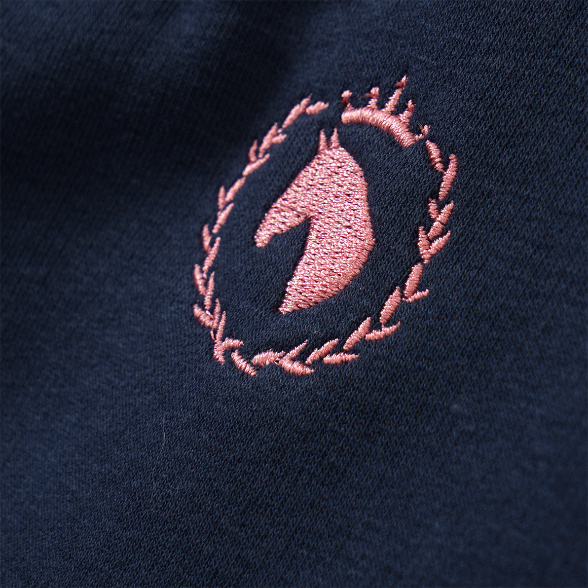 Mädchen Sweatshirt mit Pferde-Stickerei