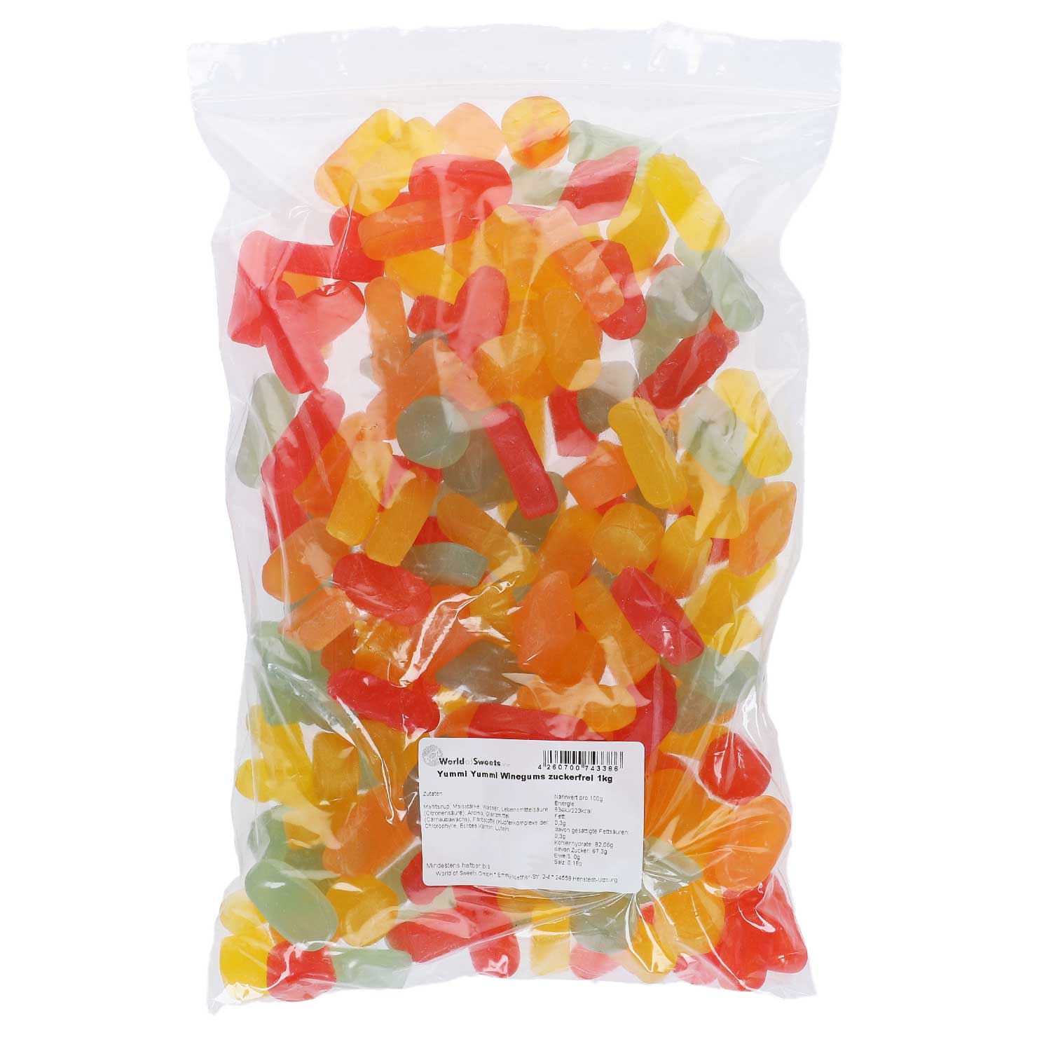 Yummi Yummi Winegums zuckerfrei 1kg