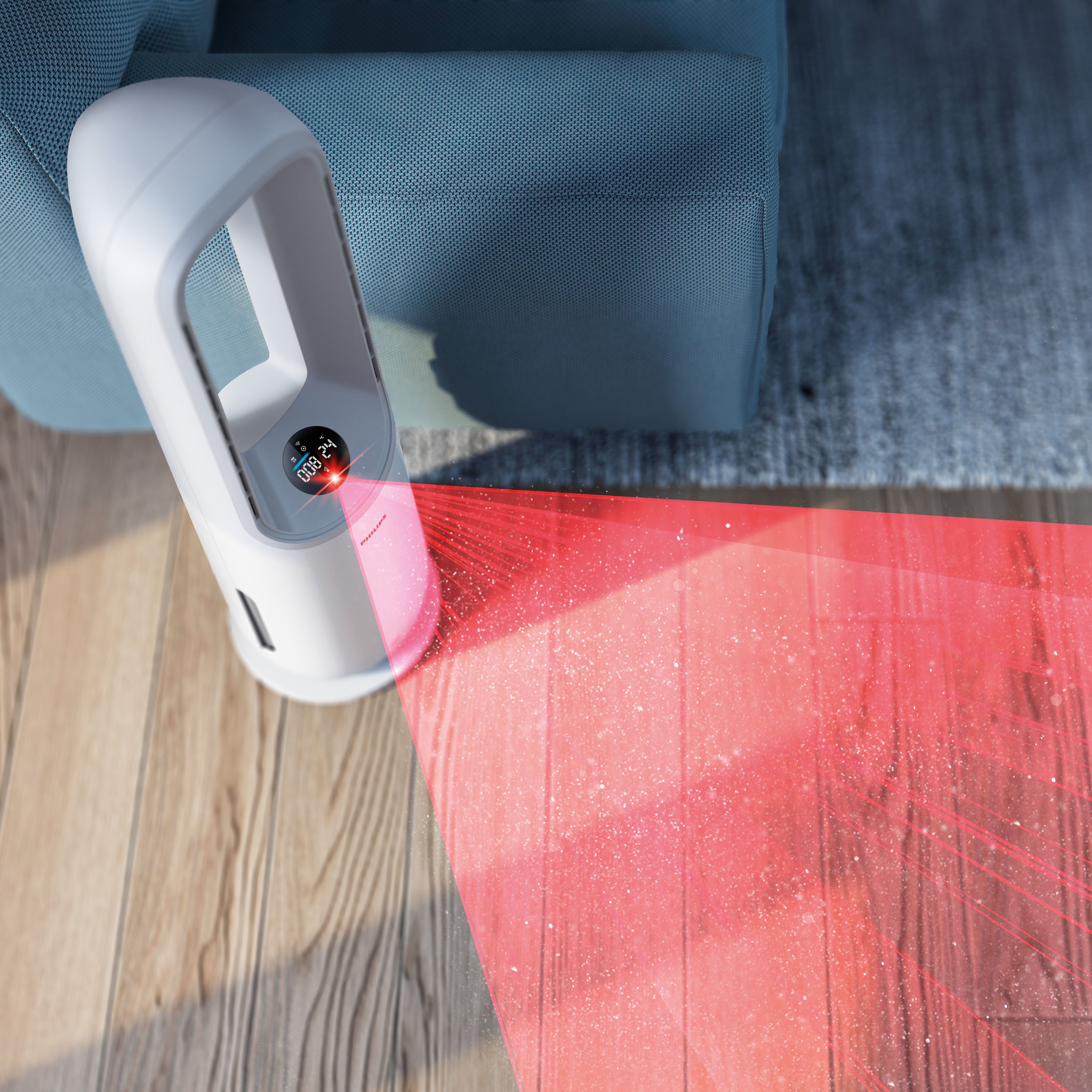 Philips Luftreiniger AMF765/10 Air Performer 7000 Serie, für 70 m² Räume, mit 2-in-1 mit Kühlfunktion, für Allergiker geeignet