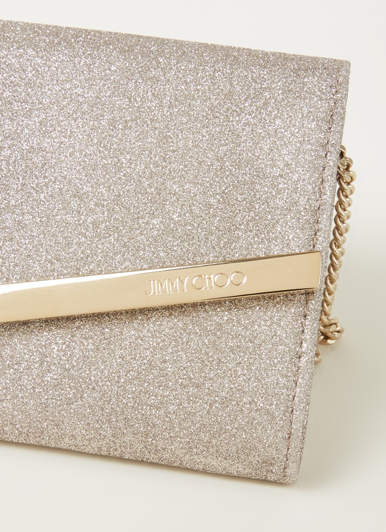 Jimmy Choo Emmie clutch with glitter