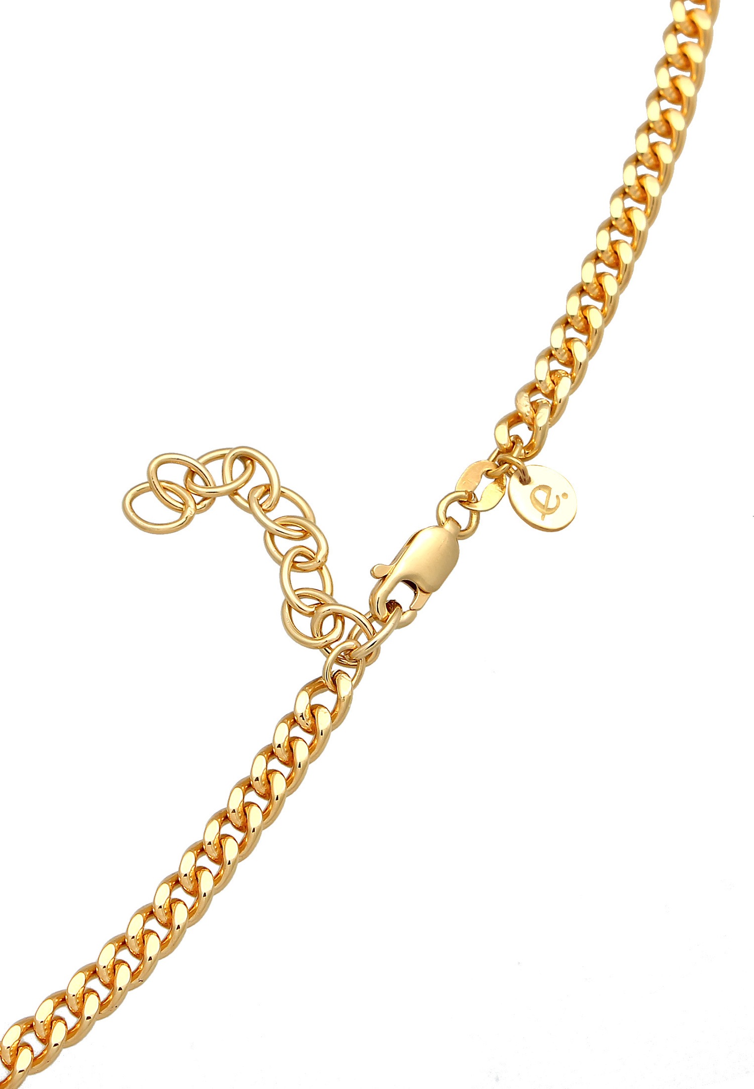 Elli PREMIUM női klasszikus elegáns choker gránátkövekkel, 925-ös sterling ezüstből, aranyozott