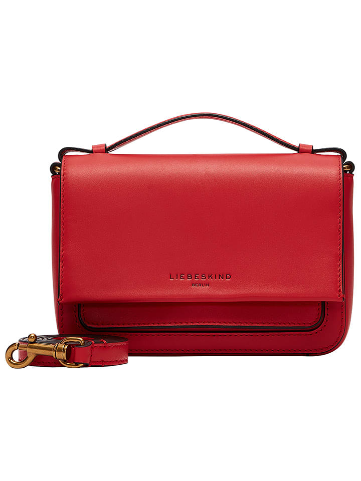 LIEBESKIND BERLIN Leder-Umhängetasche in Rot - (B)19 x (H)13 x (T)6 cm günstig kaufen onesize