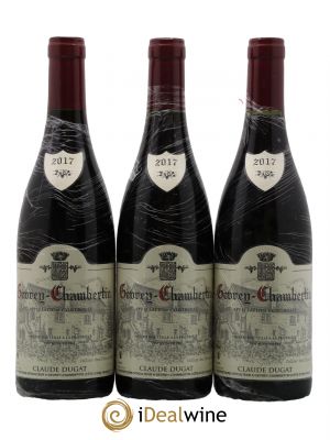 Gevrey-Chambertin Claude Dugat  2017 - Lot de 3 Bouteilles