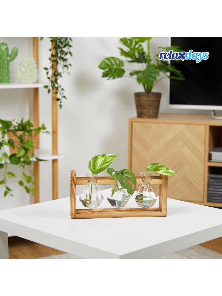 relaxdays Reagenzglas Vase 