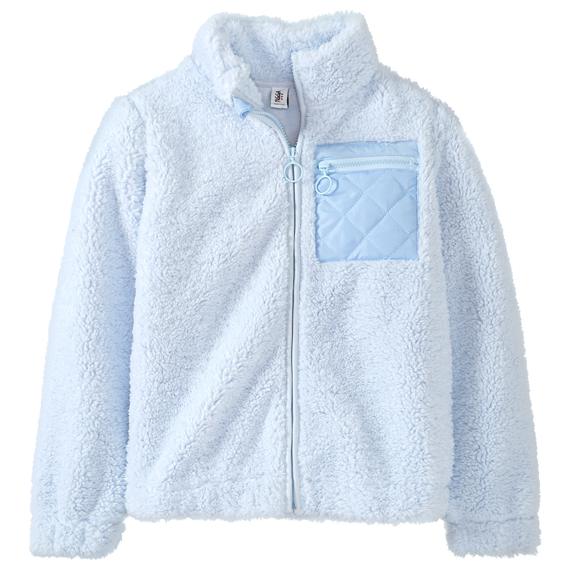 Mädchen Teddyjacke mit Tasche