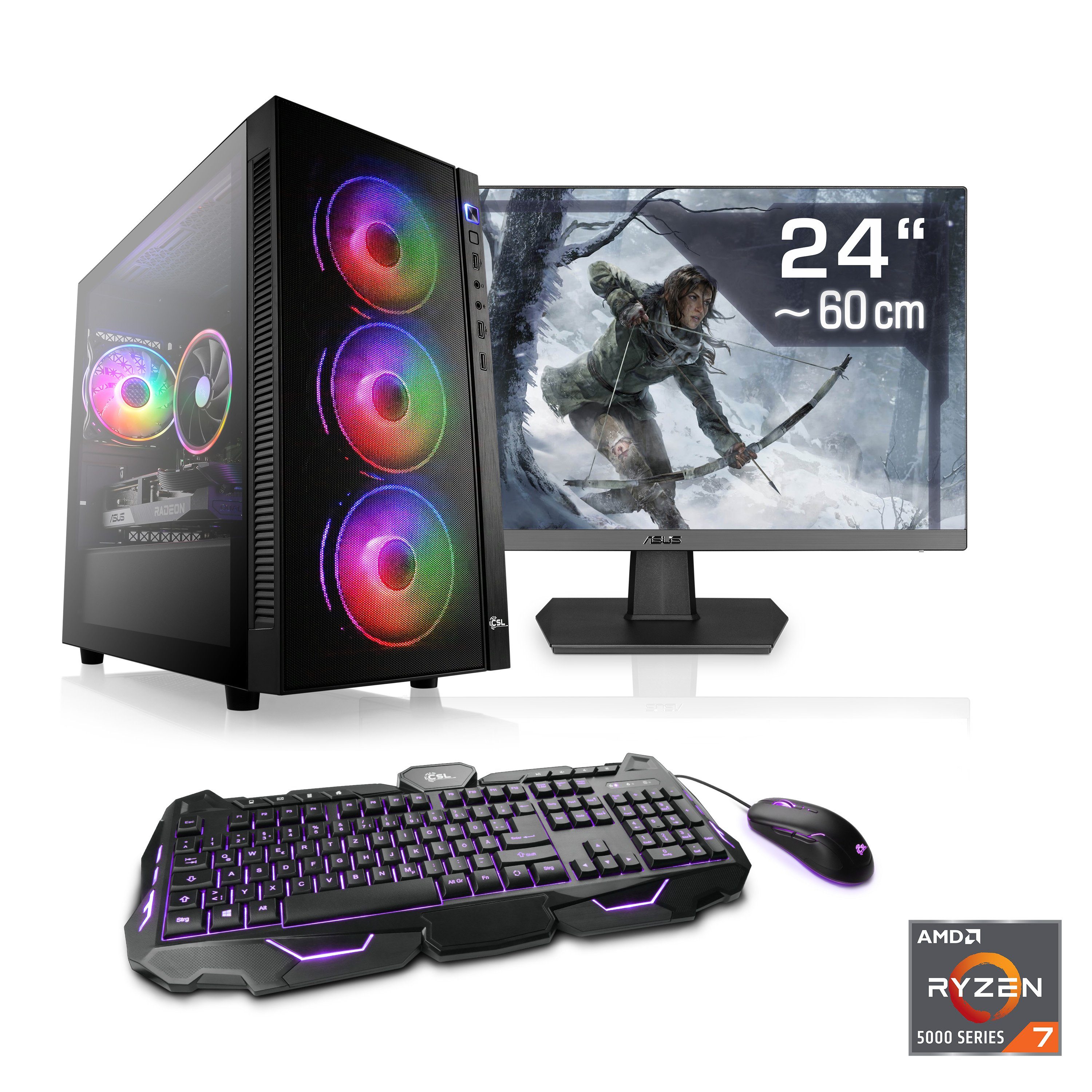 CSL Sprint V27410 Gaming-PC-Komplettsystem (24