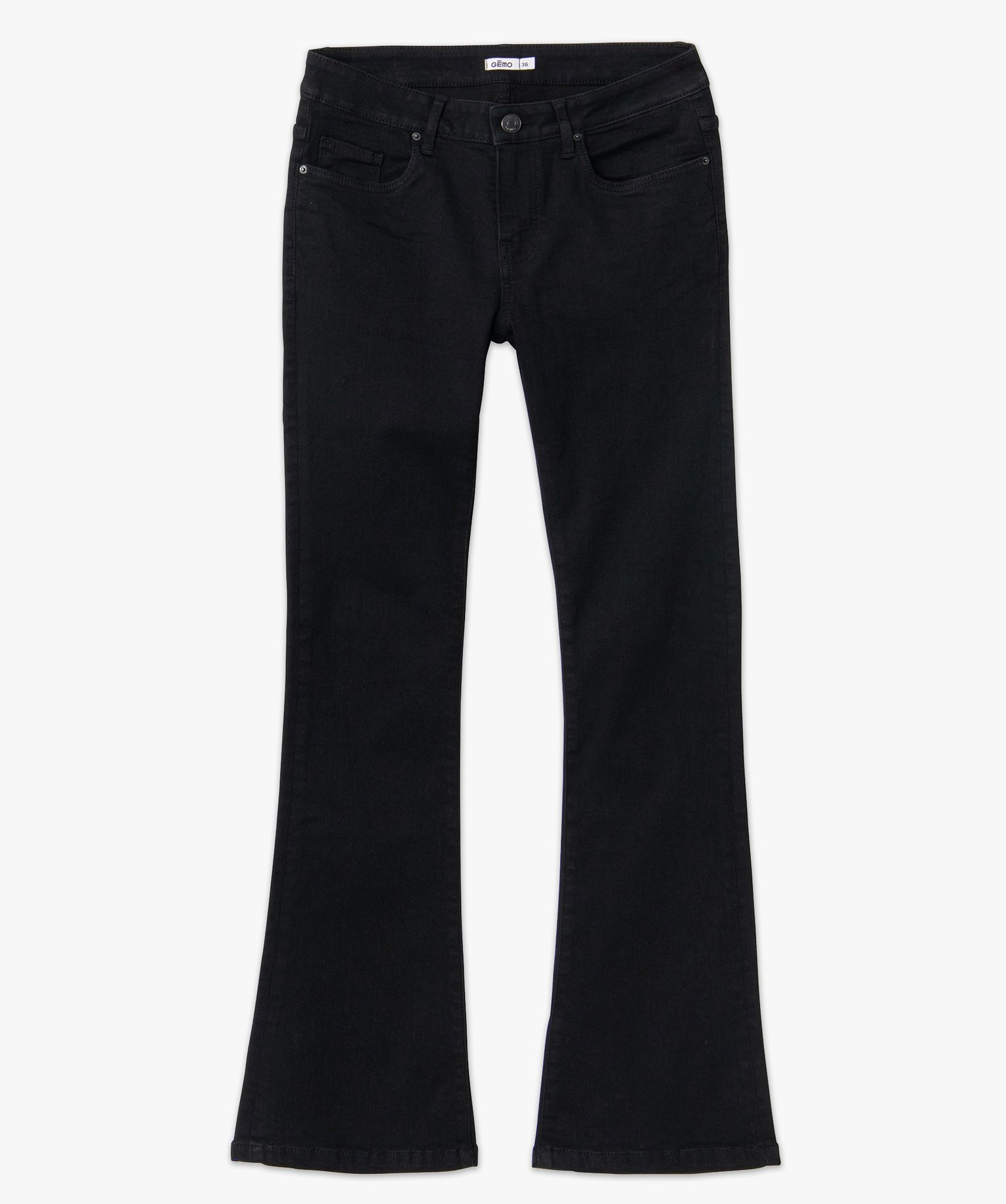Jean femme coupe Bootcut – L26 noir | GEMO