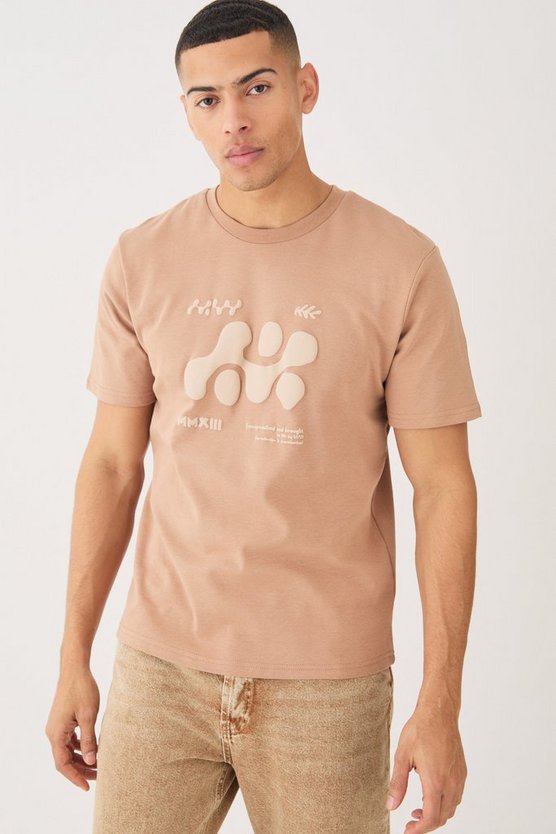 T-Shirt mit abstraktem Print