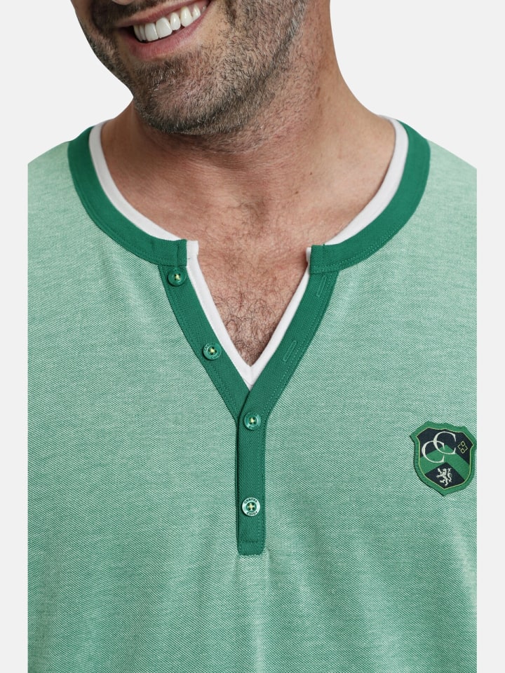 Charles Colby Sweatshirt EARL DARRAGH in grün melange günstig kaufen