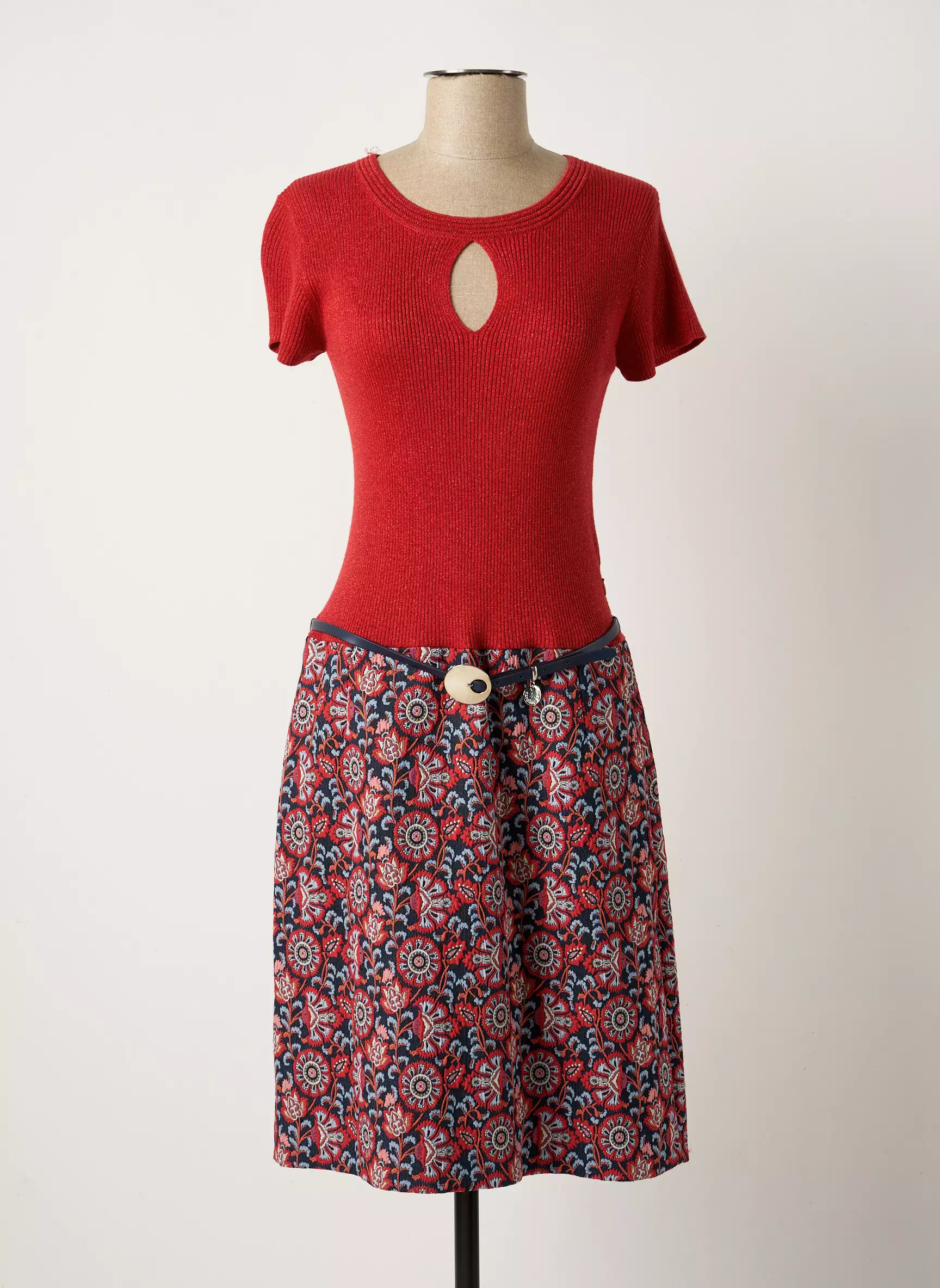 Caroline Biss Robes Mi Longues Femme couleur rouge