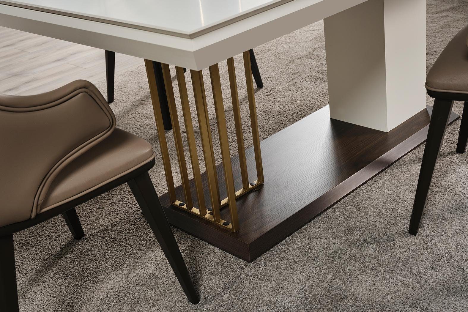 JVmoebel Esszimmer-Set Esszimmer Möbel Designer Esstisch 4x Stühle Komplette Garnitur 5tlg, (5-St., Esstisch, 4x Stühle), Made in Europa