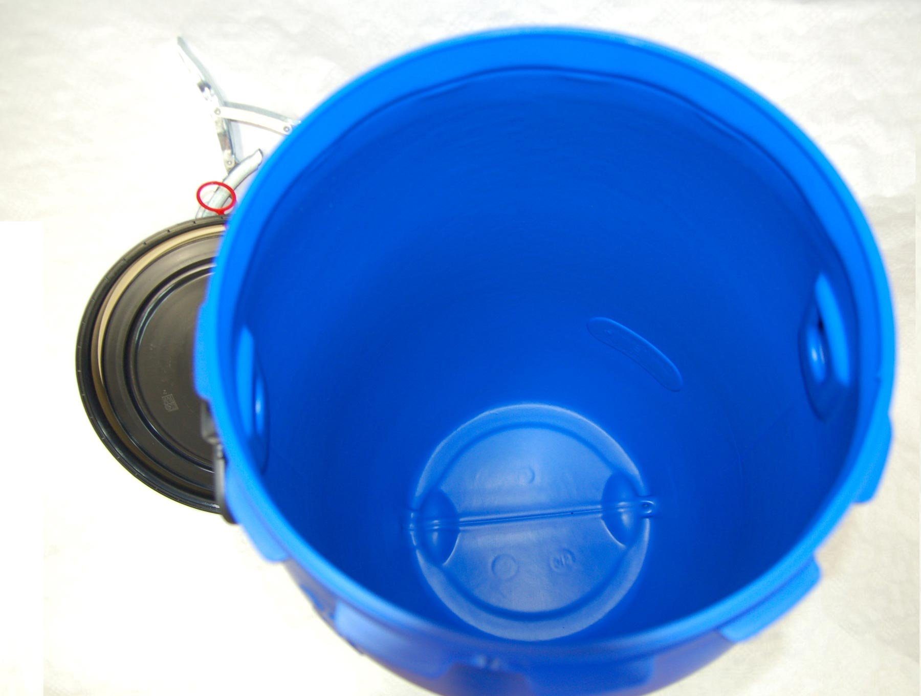 Plasteo Regentonne 60 Liter Weithalsfass mit Spannverschluss, IKG Gütezeichen