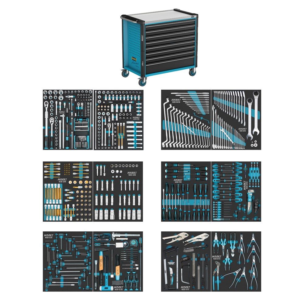 Hazet 179NXXL-8D/619 Filled Tool Trolley 619-piece