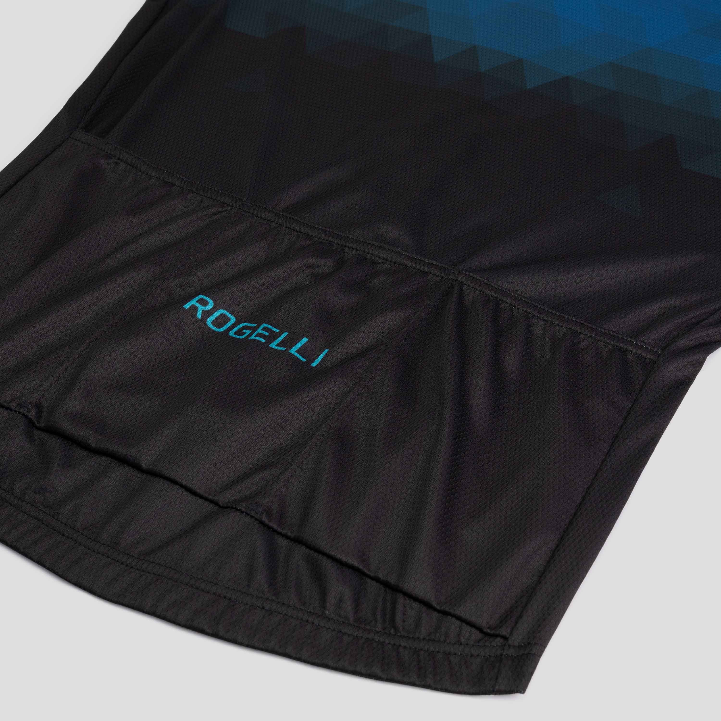 Rogelli Sphere Schwarz/Blau Herren Radtrikot Kurzarm