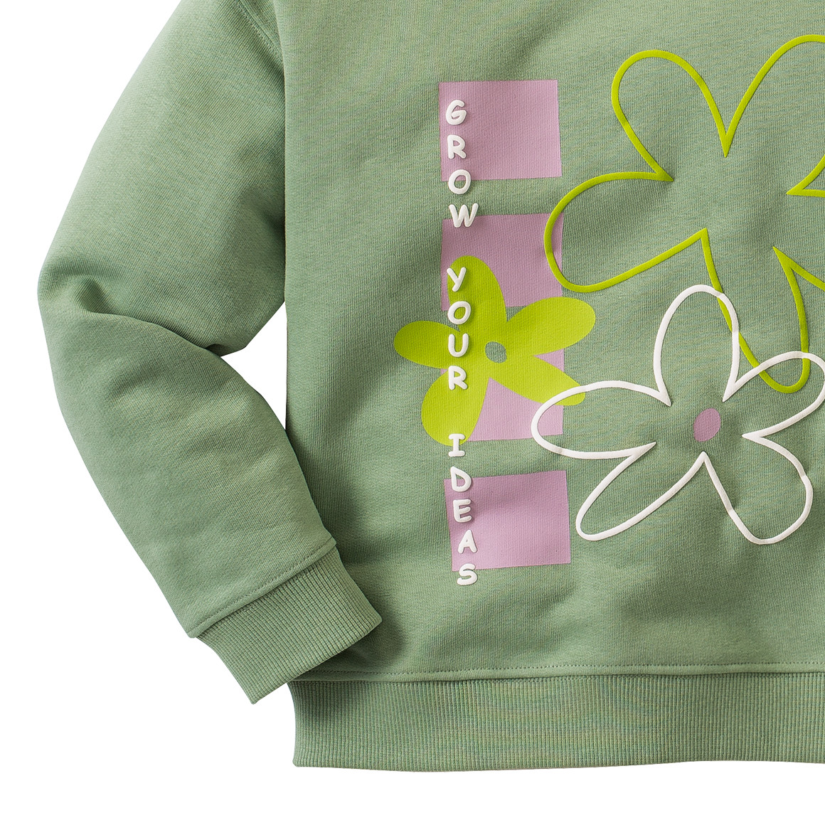 Kinder Sweatshirt mit Blumen-Print