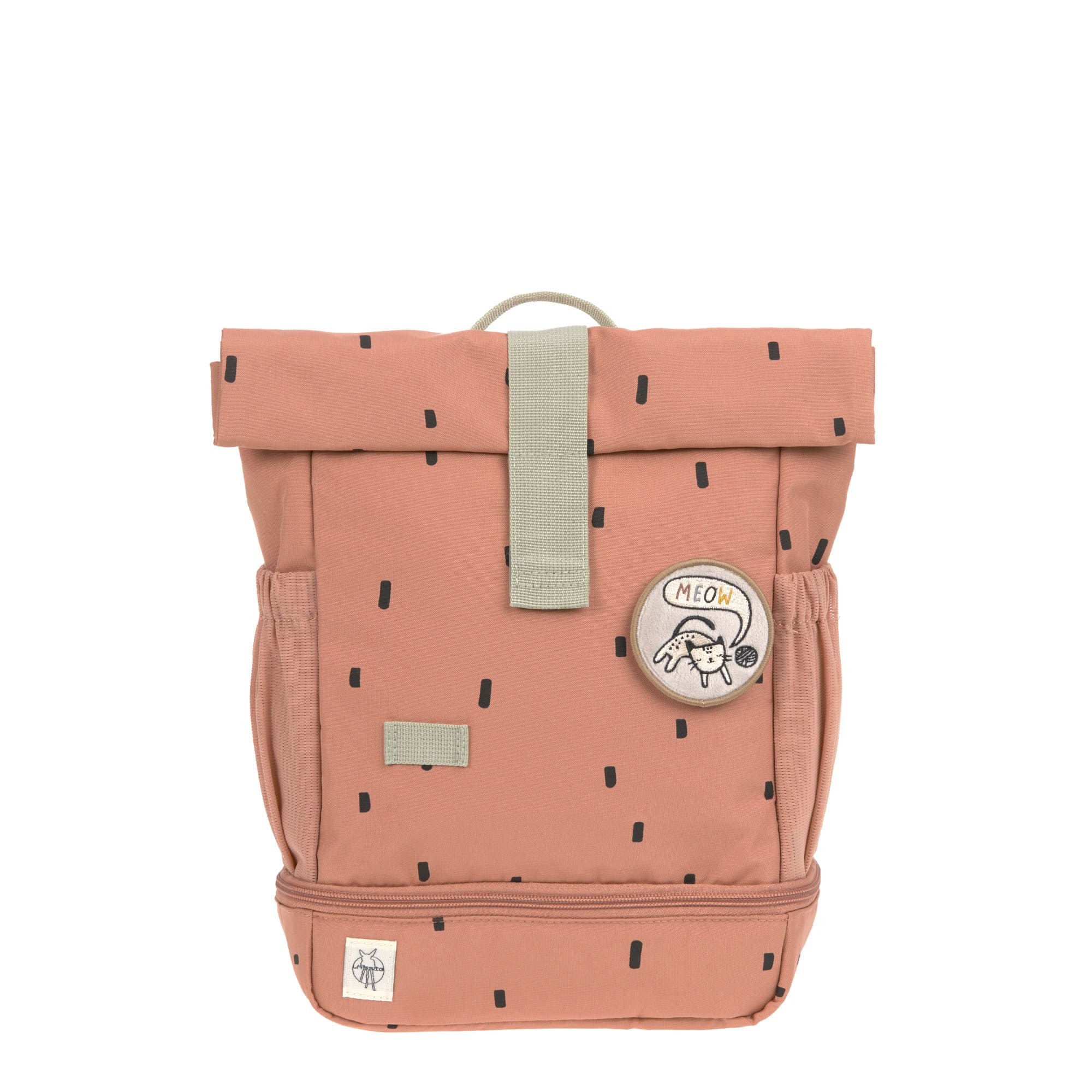 Kindergartenrucksack Rolltop - Happy Prints, Karamell
