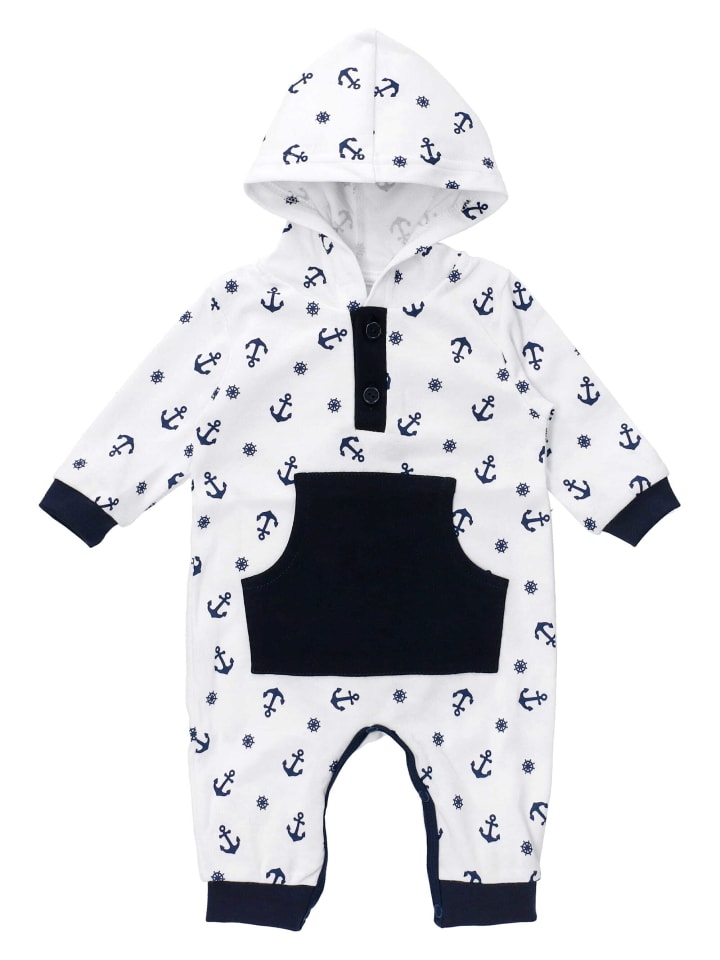 Makoma Overall Navigator in weiß dunkelblau günstig kaufen