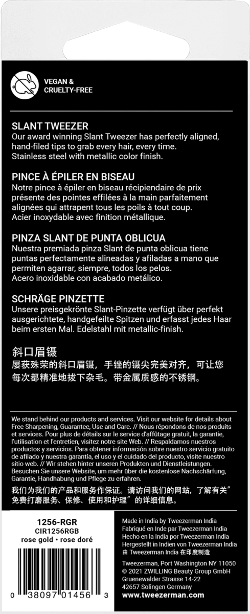 Pinzette Schräg Rosé Gold, 1 St