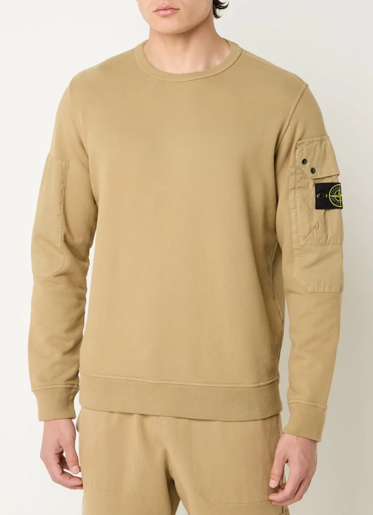 Πουλόβερ Stone Island 63920 με πέτο και λογότυπο