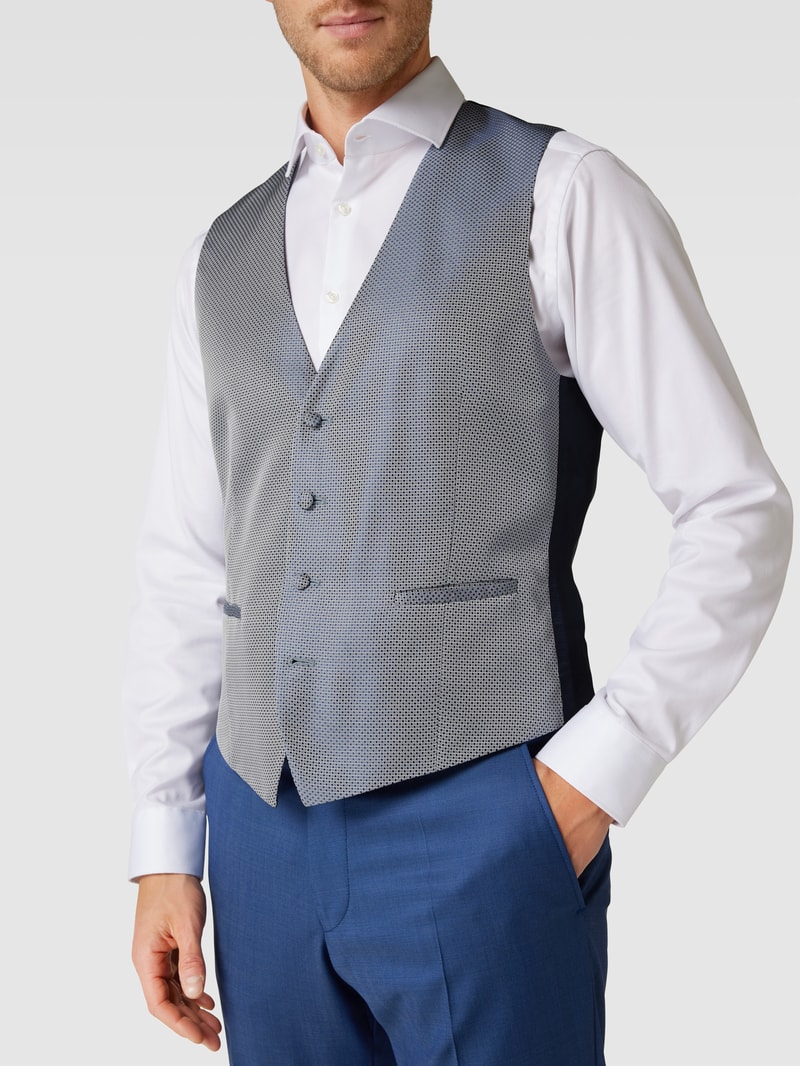Weste mit Allover-Muster in blau