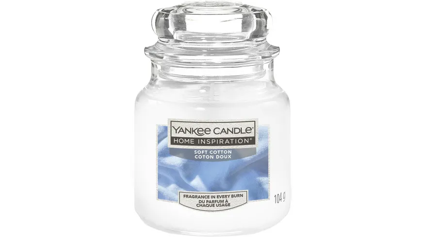 Yankee Candle Home Inspiration Kleine Kerze im Glas Soft Cotton