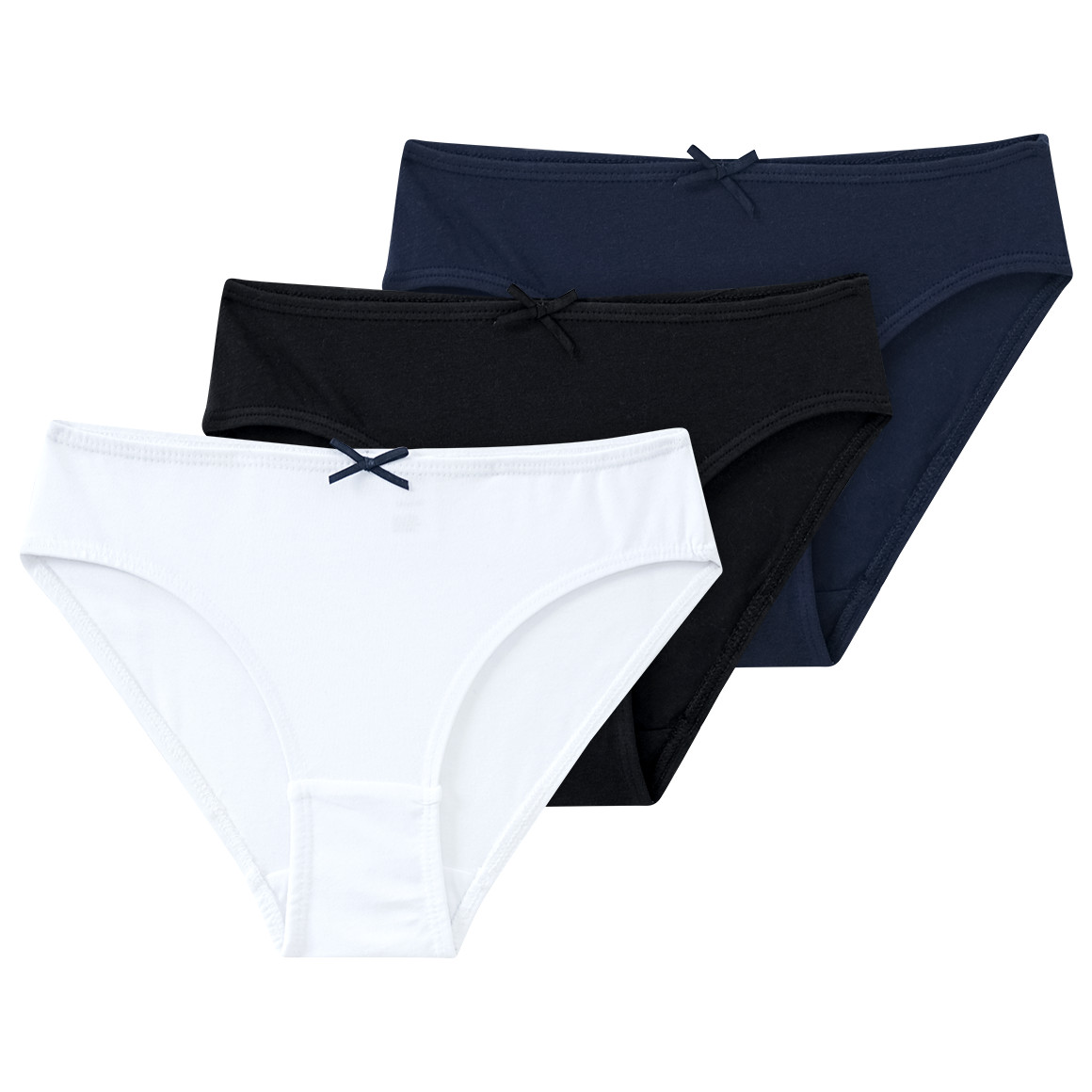 3 Mädchen Slips mit Zierschleife