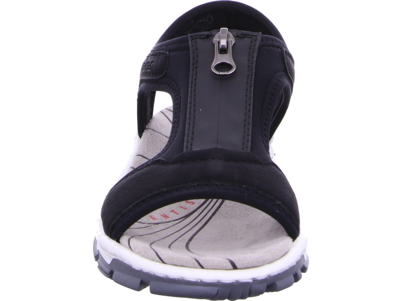 RIEKER Klassische Sandalen schwarz
