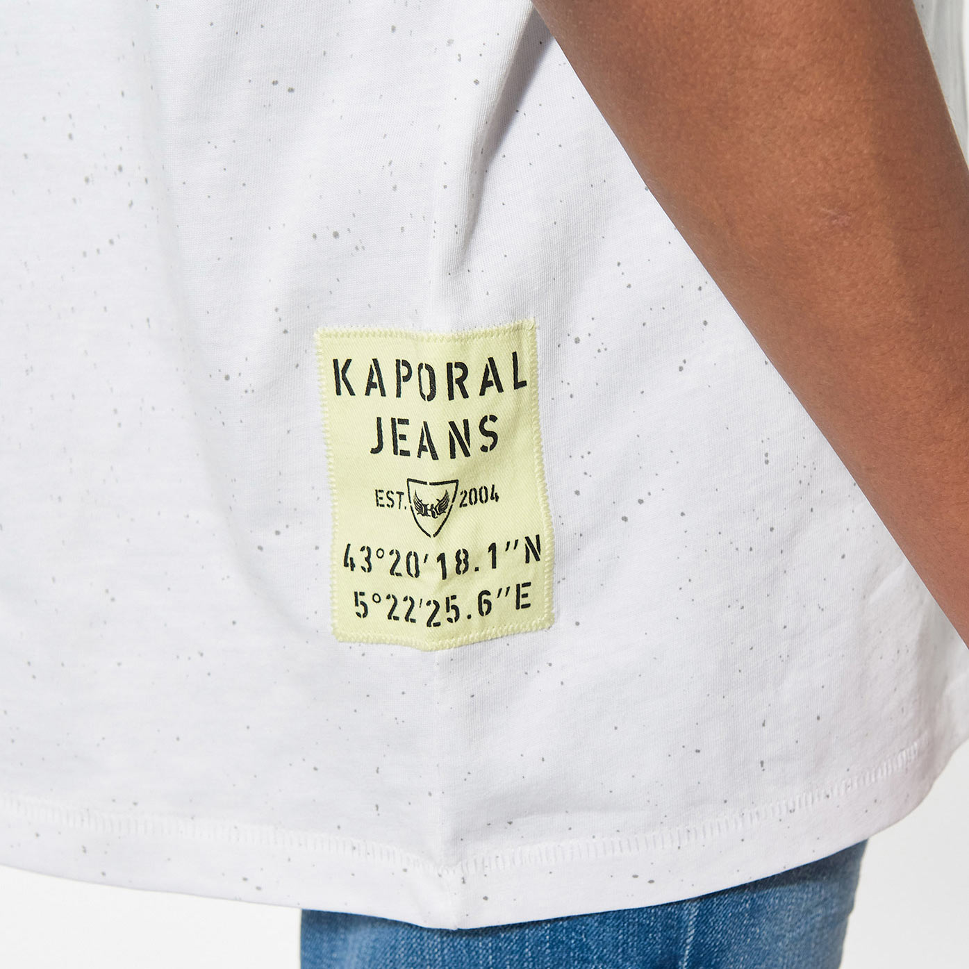 MURDO  T-shirt blanc tête de mort Homme en 100% coton